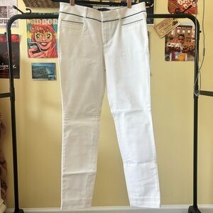 BRAND NEW Banana Republic White Pants with Black Trim